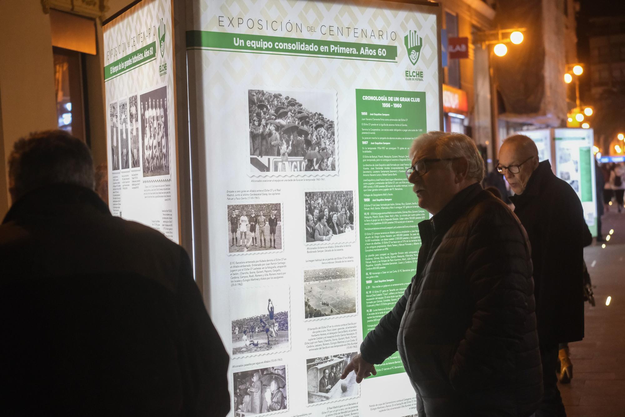 La exposición "100 años de sentimiento franjiverde" llega al centro de la ciudad