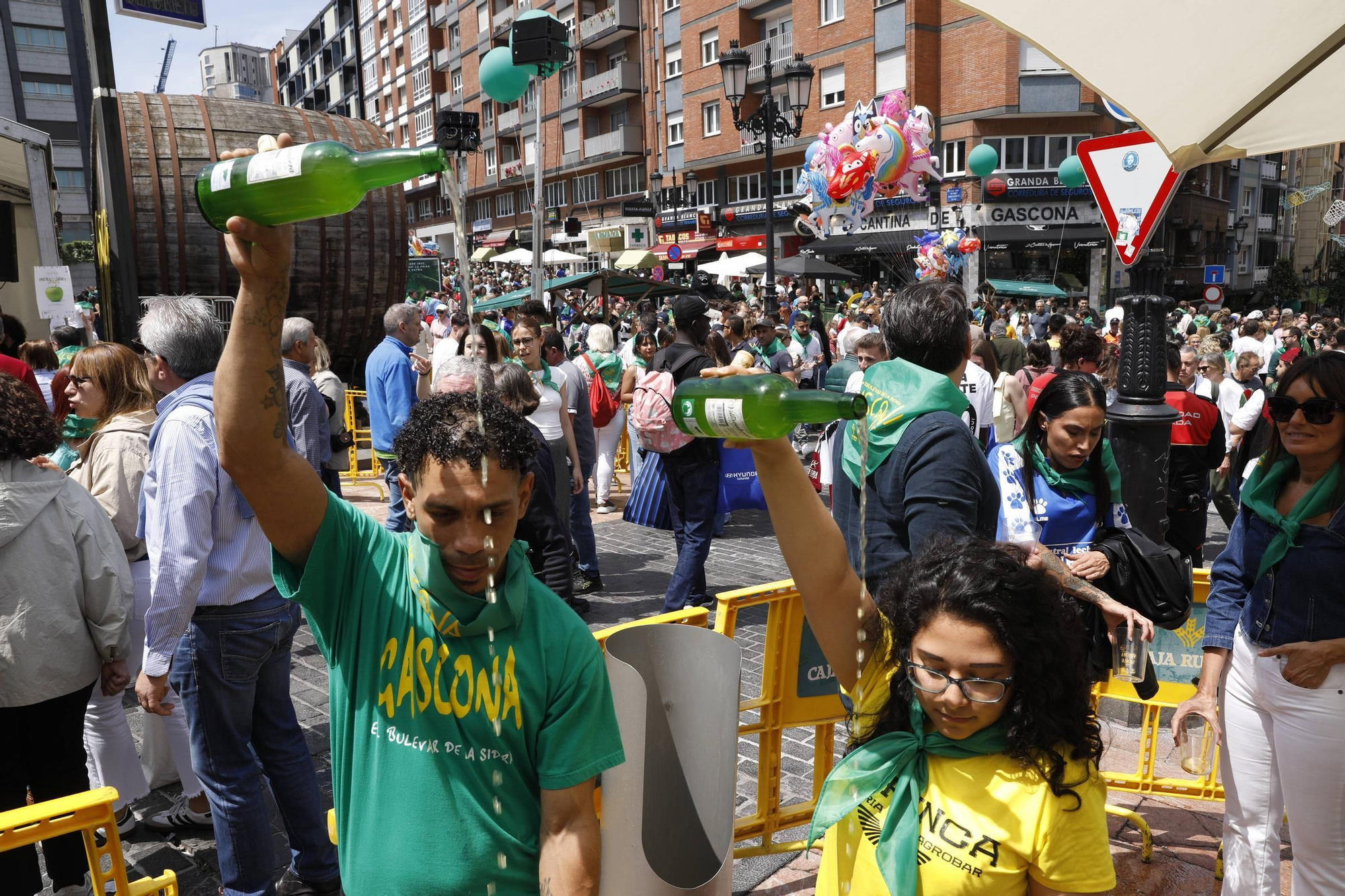 La gran fiesta de la sidra en Oviedo