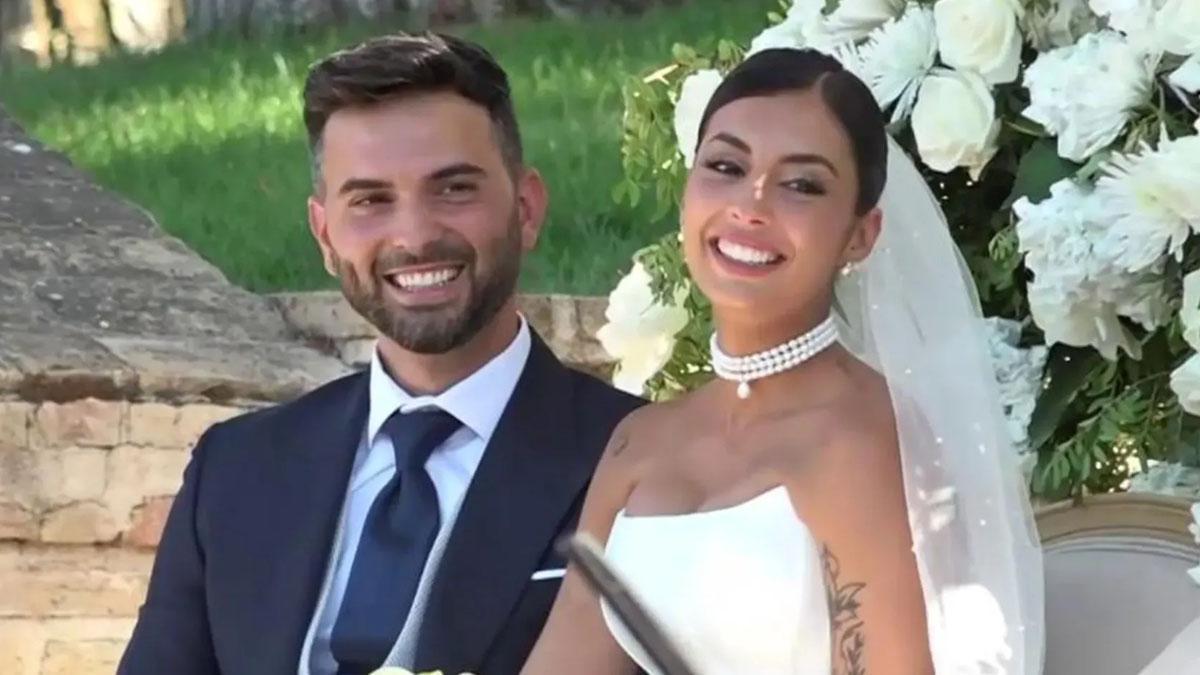 Suso y Marieta en su boda
