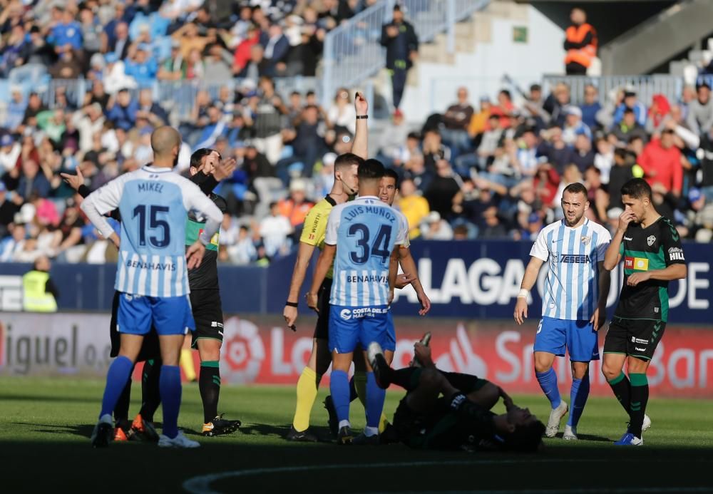 Málaga - Elche: Las imágenes del partido