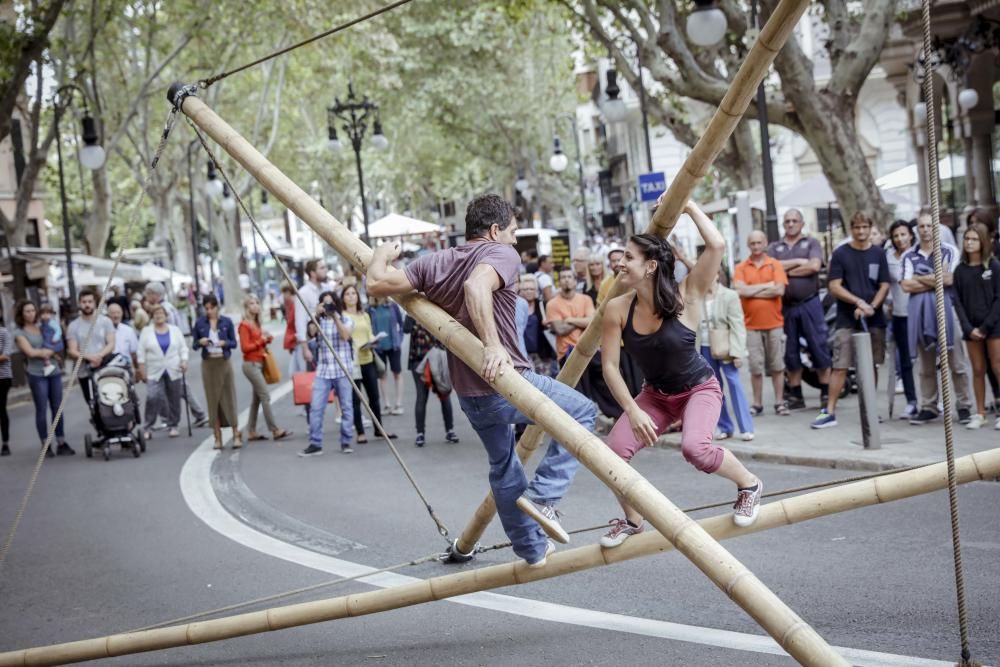 Actos por la Semana de la Movilidad en la calle Unió