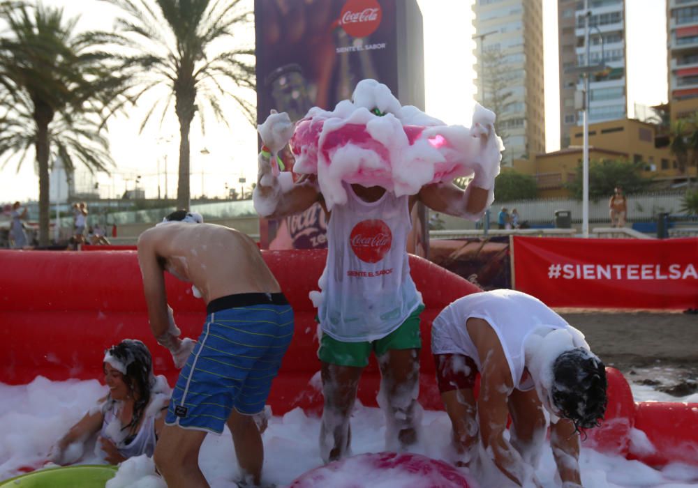 Coca cola celebra el fin del verano en La Malagueta