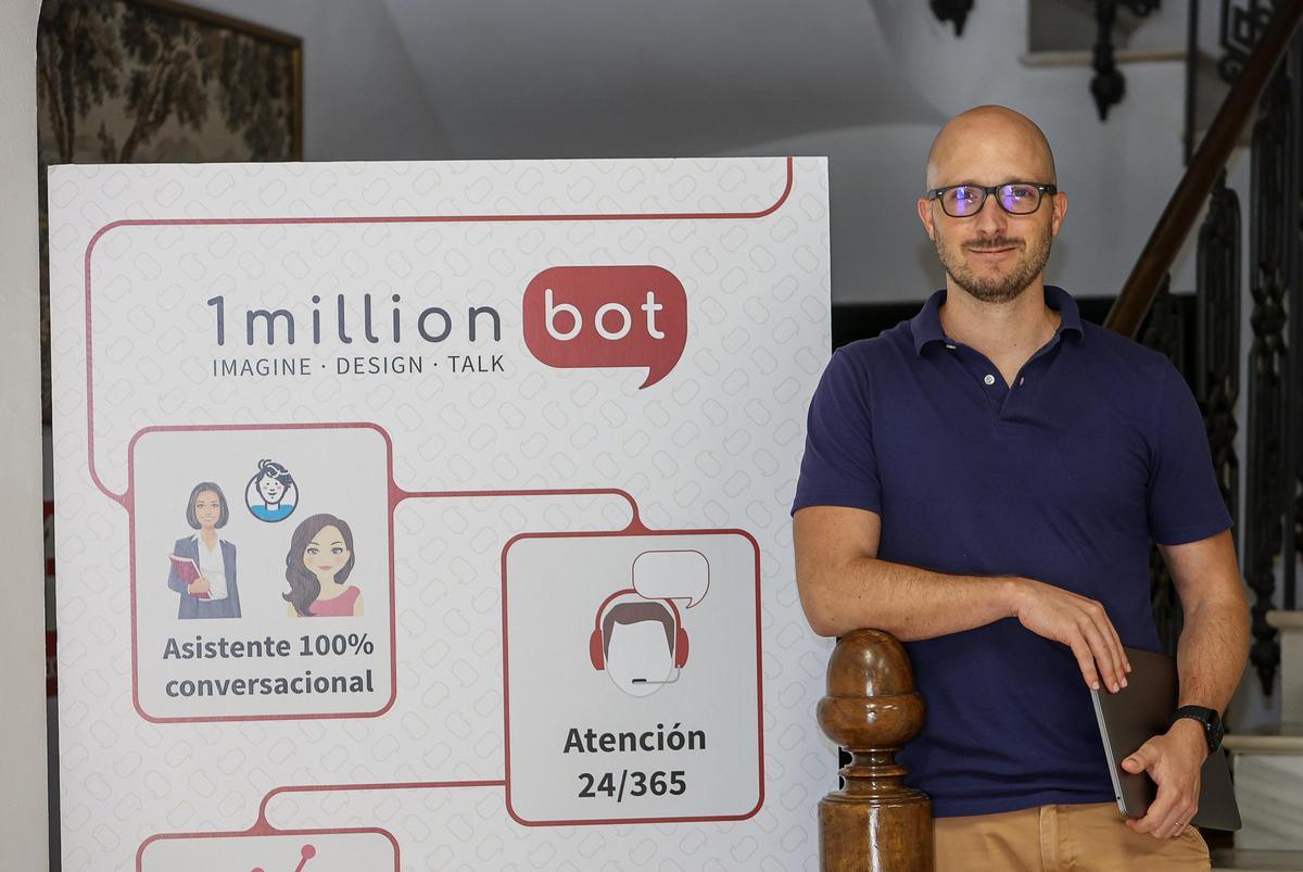 El CEO de 1MillionBot, Andrés Desantes, en Torre Juana.