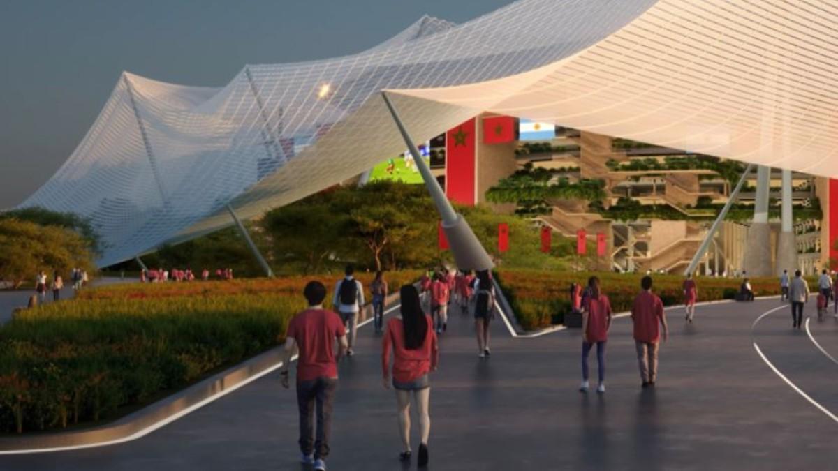 Imagen del estadio Hassan II