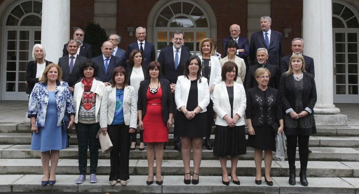 El presidente de Famadesa, Federico Beltrán, entre los galardonados.