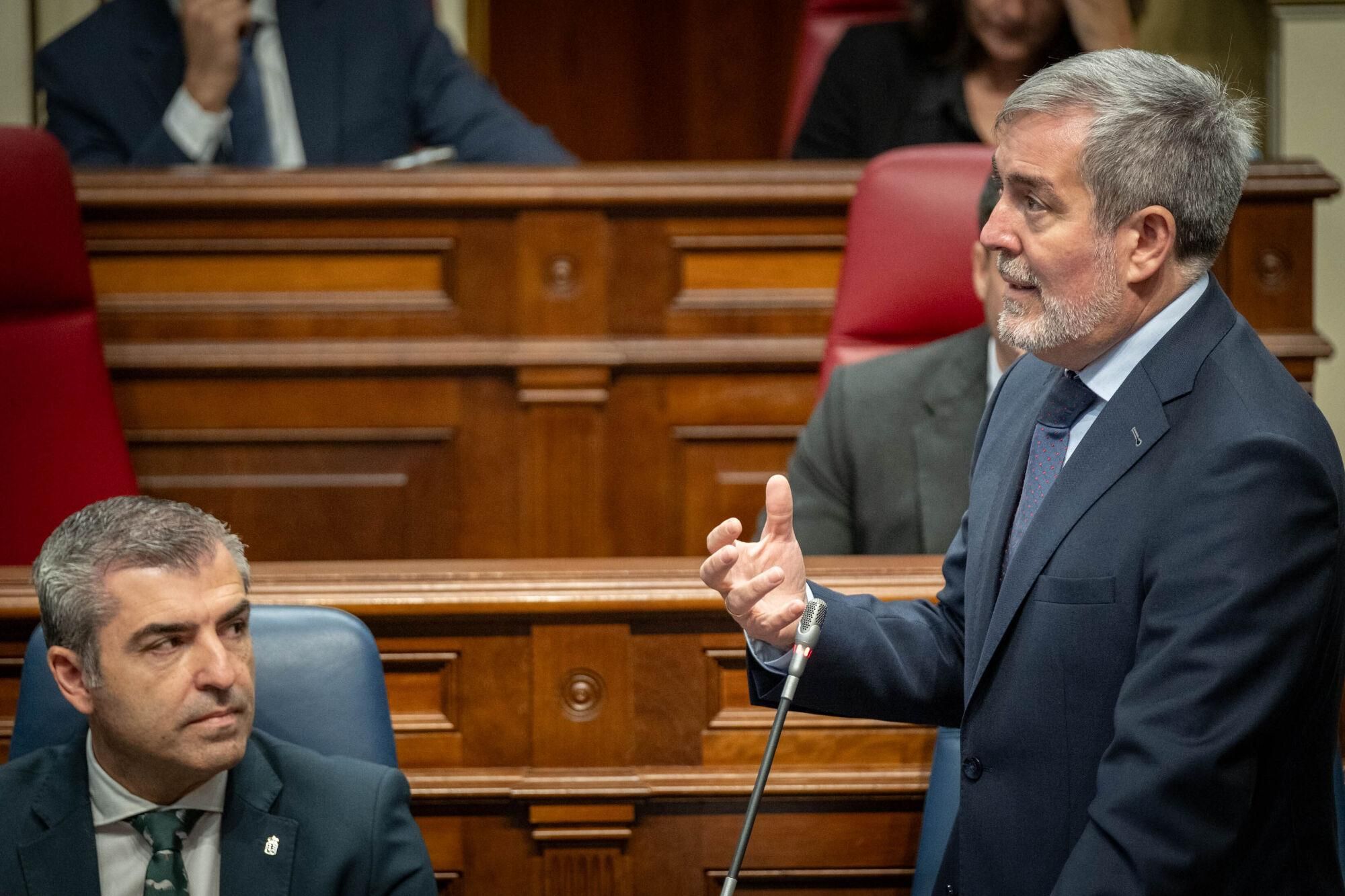 Pleno del Parlamento de Canarias.