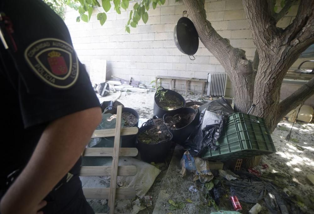 Operación en Las Torres contra la droga