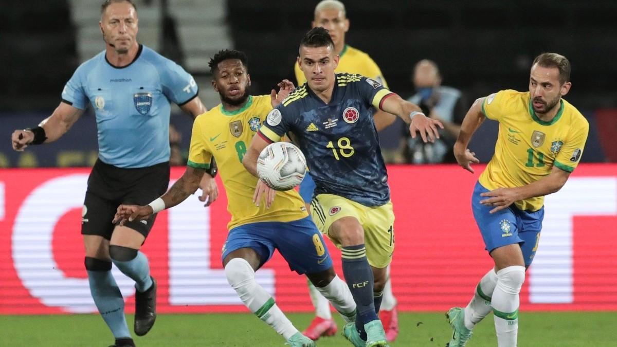 Santos Borré está jugando la Copa América con Colombia