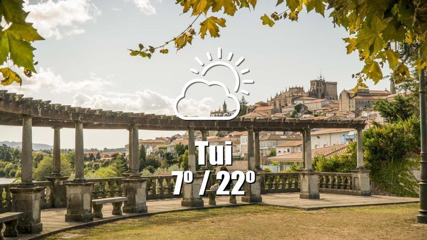 El tiempo en Tui: previsión meteorológica para hoy, miércoles 24 de abril