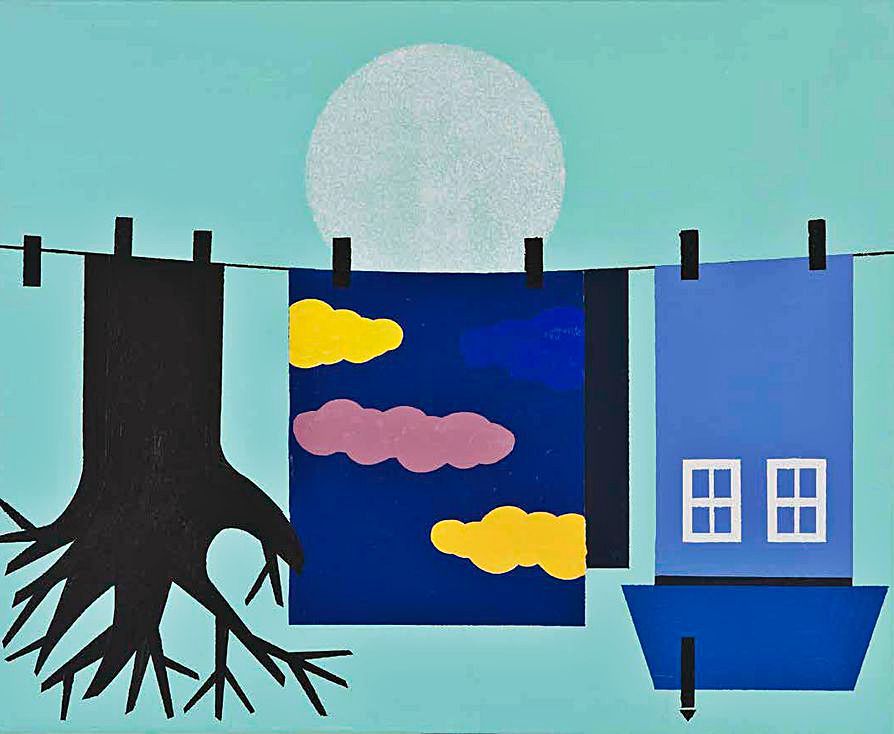 “Paisaje tendido a la luz de la luna”, 2008. 