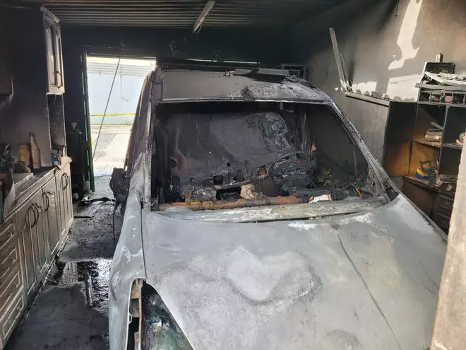 Incendian un garaje con un coche dentro en la Aldea de San Nicolás