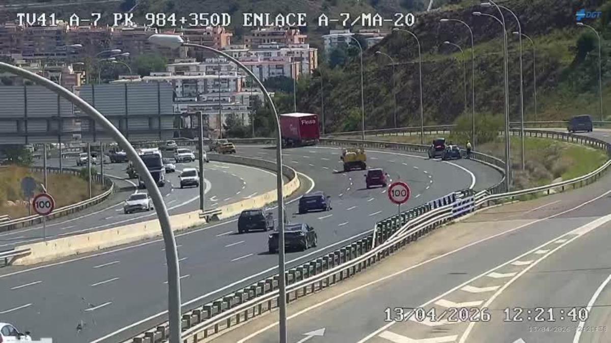 Imagen de la MA-20 este mediodía.