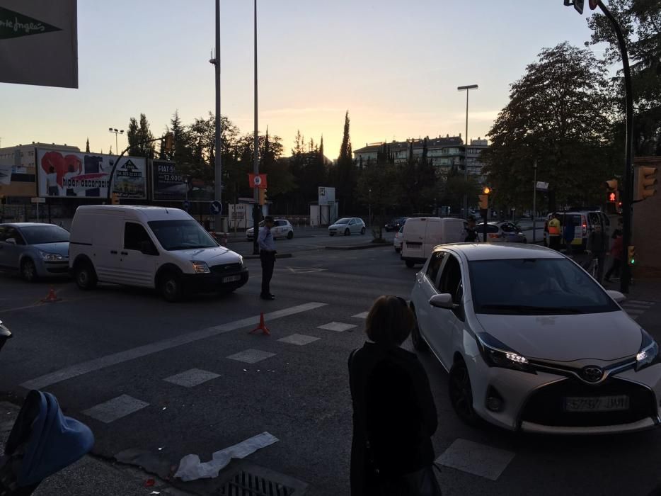 Accident a la carretera de Barcelona a Girona.