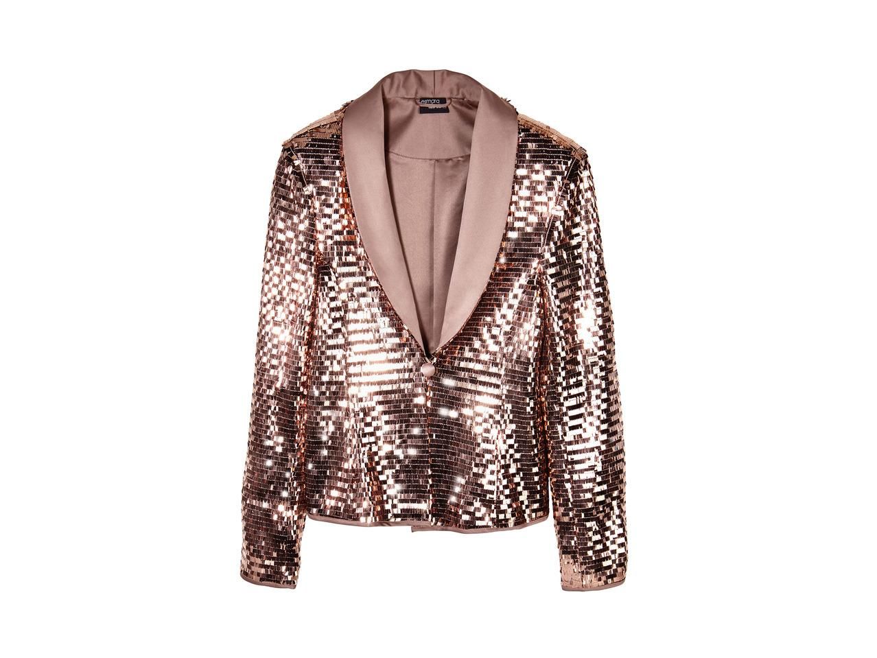 Chaqueta de esmoquin dorada de Esmara by Heidi Klum de Lidl