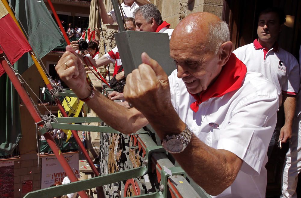 Pamplona celebra el `txupinazo'