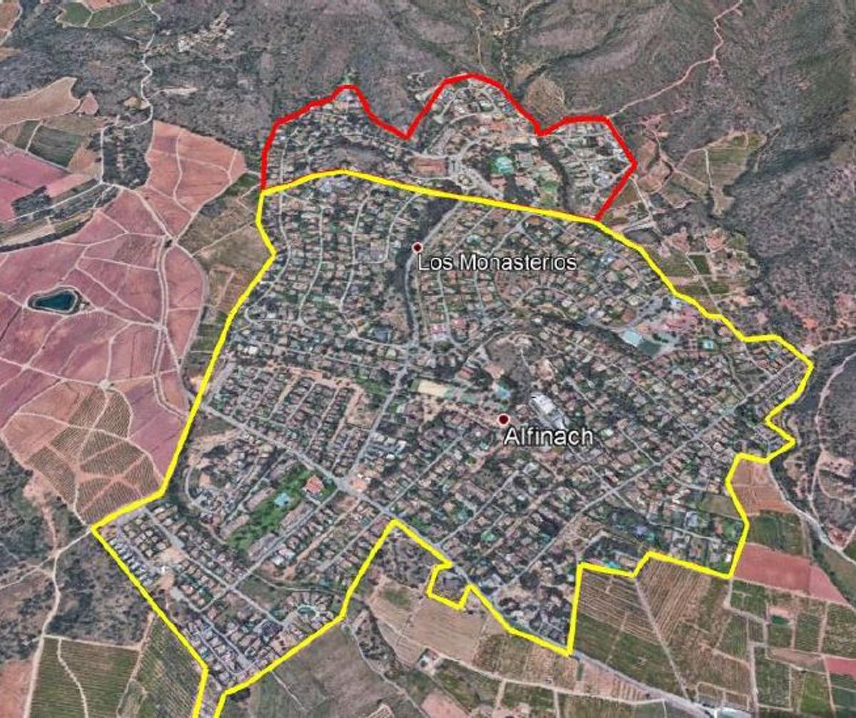 Reparto de la urbanización entre Sagunt y Puçol.
