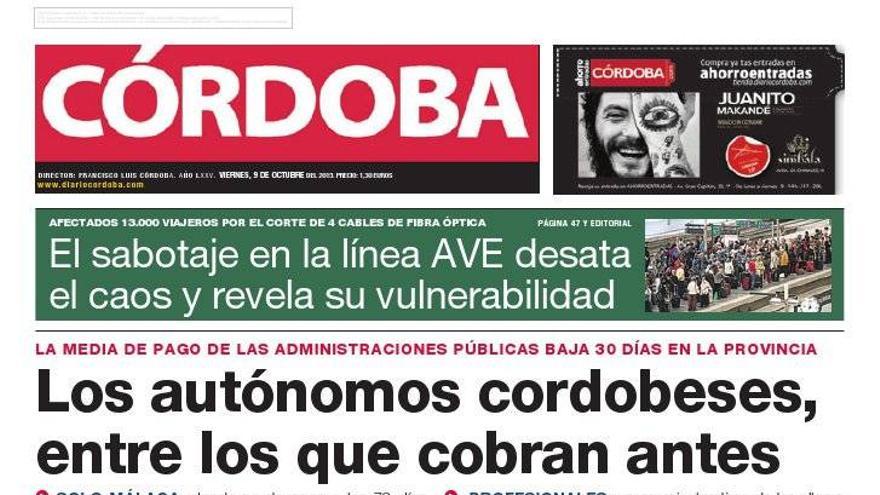 La portada de CÓRDOBA