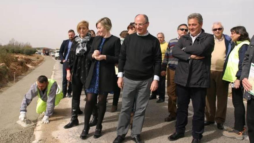 Las obras de mejora de la carretera Benicarló-Càlig finalizarán antes de verano