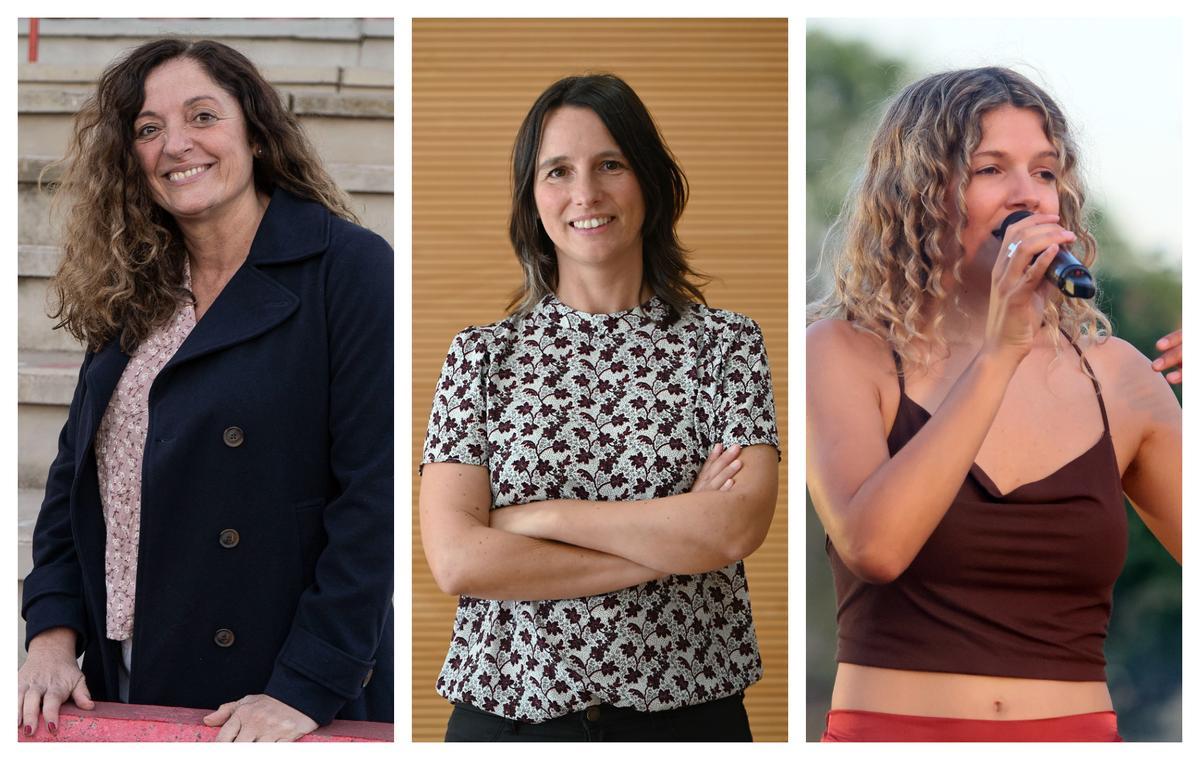 Montse Gomariz (Dona Referent), Sònia Guedán (Trajectòria Professional) i Berta Sala (Dona Talent)
