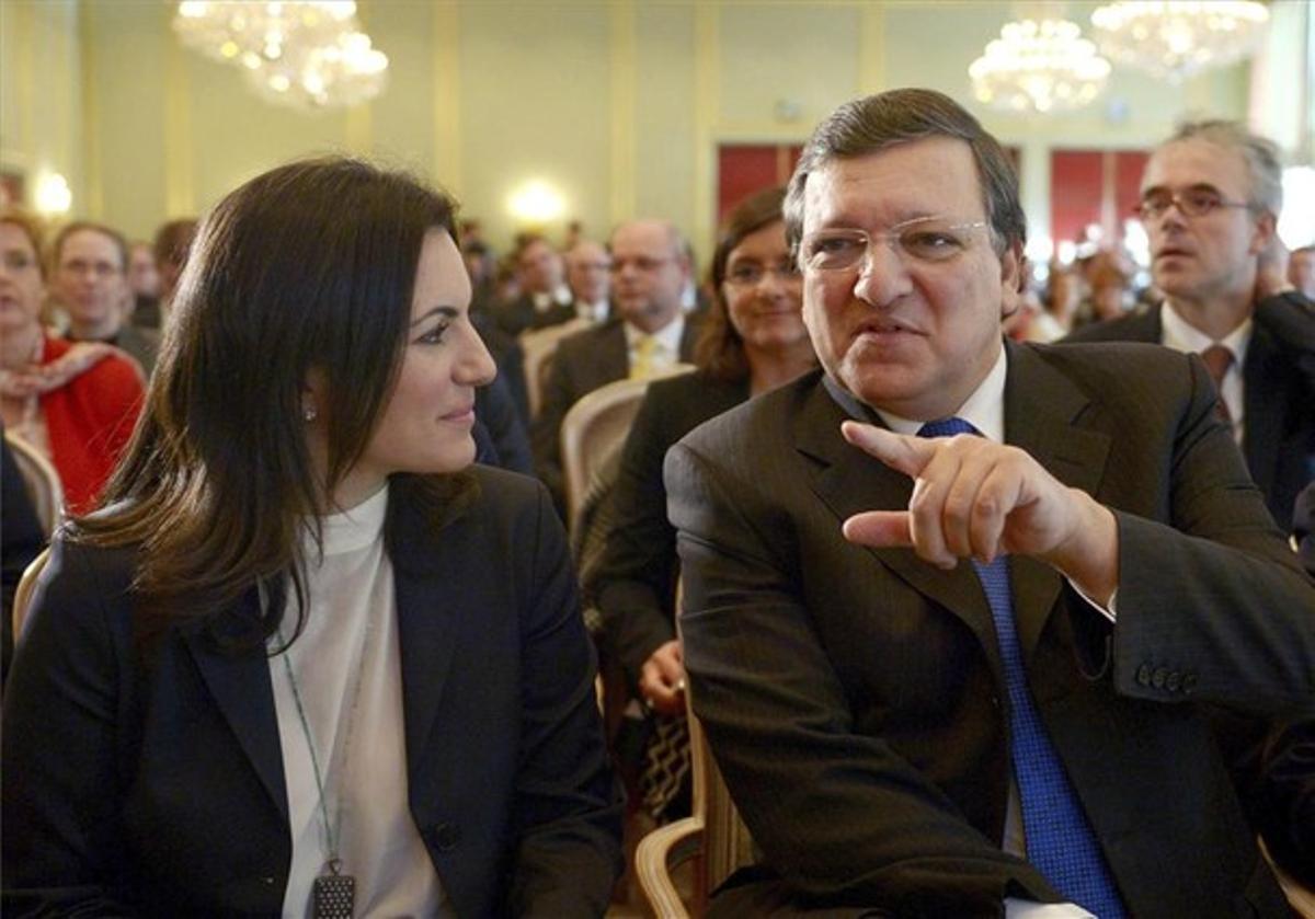 José Manuel Durao Barroso, ahir, en una conferència sobre turisme a Berlín.