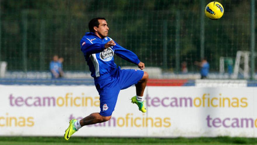 Morel en un entrenamiento.