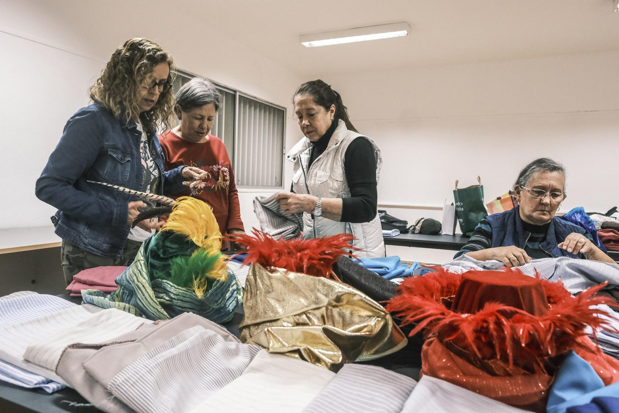 Ensayo del Belén Viviente realizado por vecinos de Tamaraceite