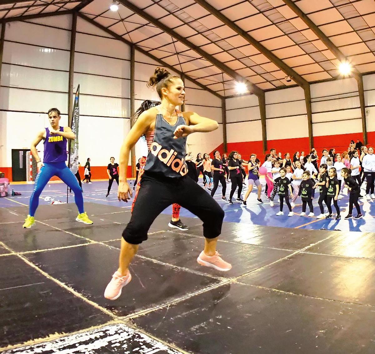 Un momento da Zumba Class Solidaria. Foto: C. Boqueixón