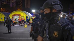 Simulacro de atentado terrorista en la estación de Sants