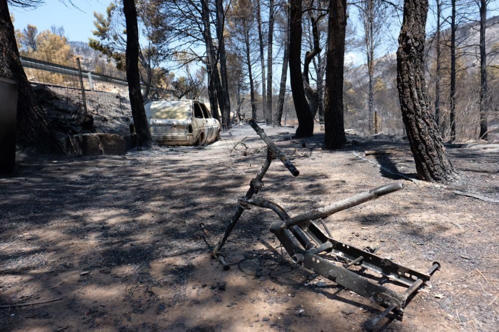 Así ha quedado la zona tras el incendio.