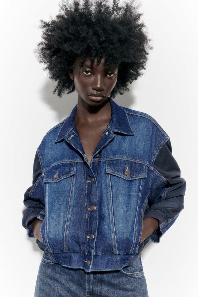 Bomber denim de Zara