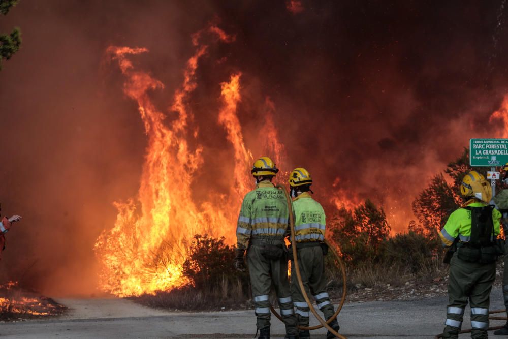 Incendio en Jávea