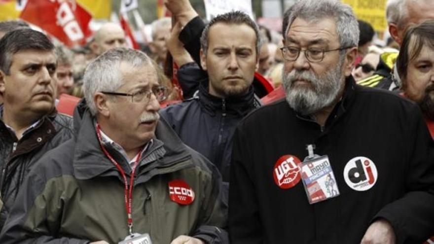 Los sindicatos se manifiestan en Madrid por el Primero de Mayo