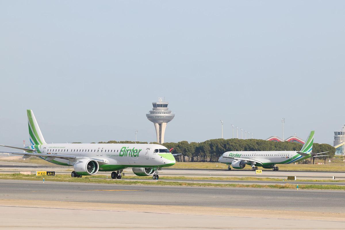 Un avión de Binter.