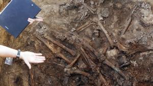 Imagen de una fosa común