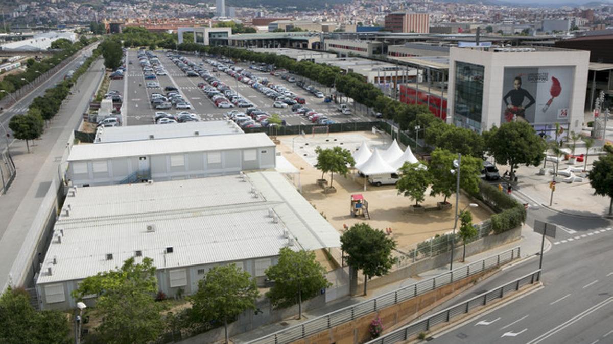 Los terrenos del centro comercial La Maquinista