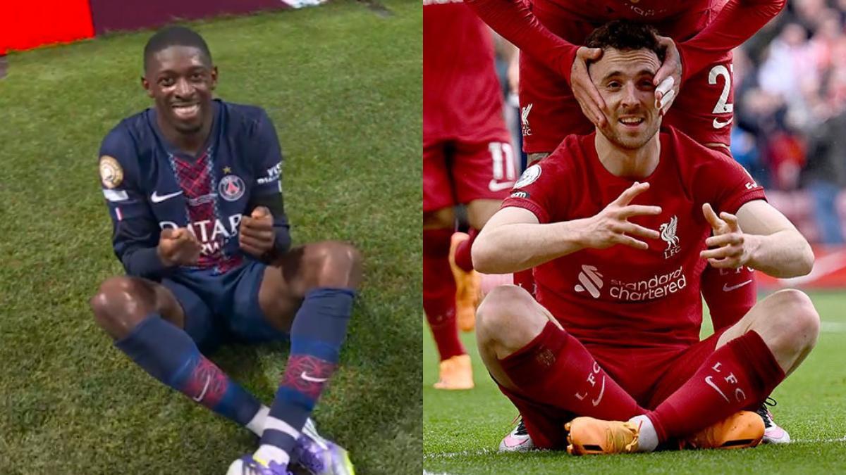 Dembélé homenajeó a Diogo Jota en su celebración