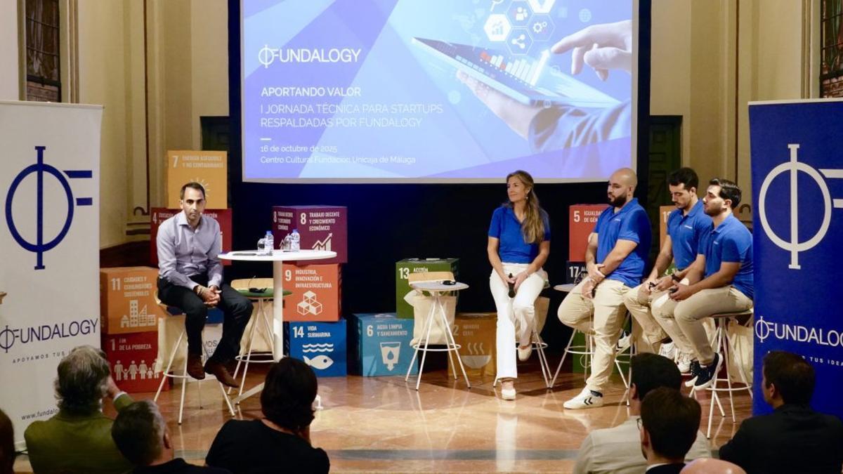 Momento del encuentro de startups promovido por Fundalogy. Fundación Unicaja