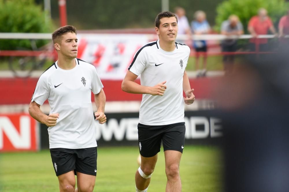 Entrenamiento del Sporting