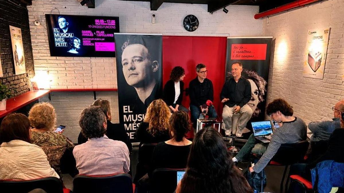 Pilar Capellades, Sergi Cuenca i Daniel Anglès, avui en la roda de premsa