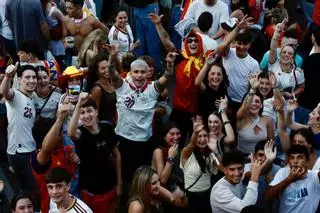 Así se vivió el partido de España contra Francia en Gijón