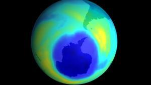 Agujero en la capa de ozono sobre la Antártida