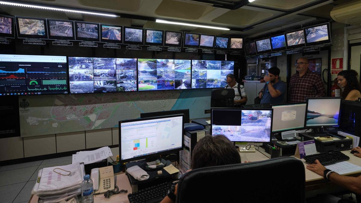 Actual Sala de Tráfico de Santa Cruz, situada en la Comisaría de la Policía Local.