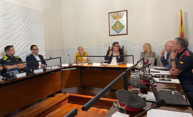 Imagen de la Junta Local de Seguridad de Martorell, celebrada este martes Imagen de la Junta Local de Seguridad de Martorell, celebrada este martes