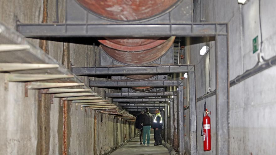 Foto de archivo de la galería de servicio de 1,5 kilómetros que esconde el túnel de Beiramar.