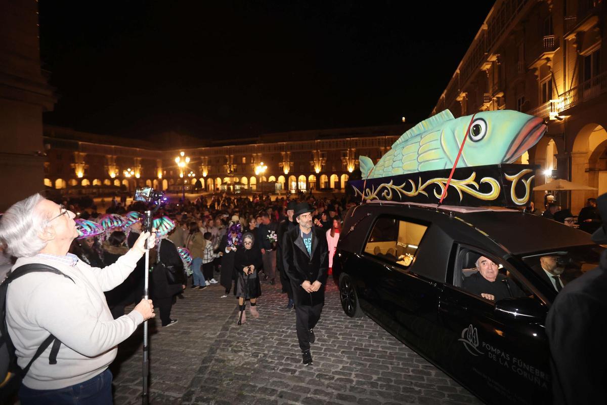 Entierro de la sardina para despedir el Entroido de 2025 en A Coruña