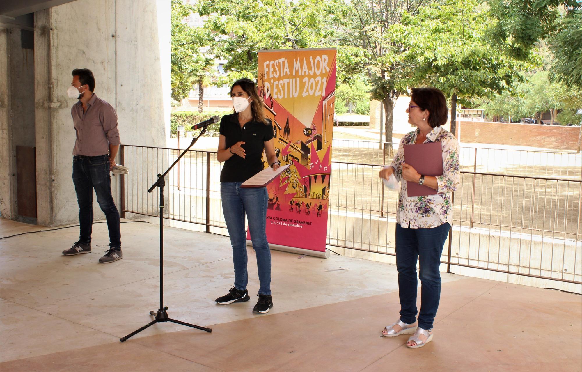 Presentación de la Fiesta Mayor de Verano 2021 de Santa Coloma de Gramenet.