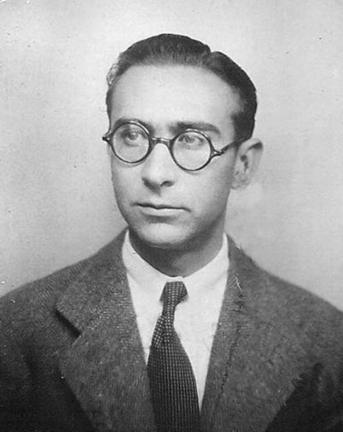 Antonio Rodríguez Huéscar en octubre de 1940