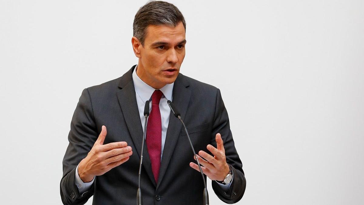 Pedro Sánchez, durante la reciente Cumbre Hispano-Portuguesa.