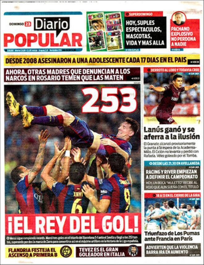 Messi, protagonista en las portadas de medio mundo