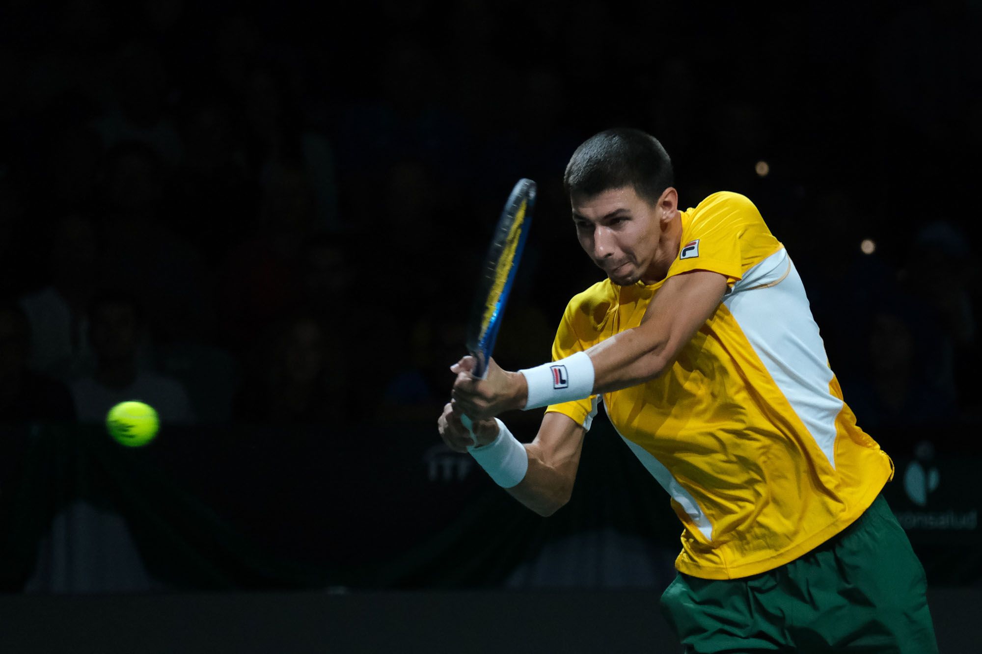 Primer partido de la Final de la Copa Davis 2023 entre Italia y Australia.